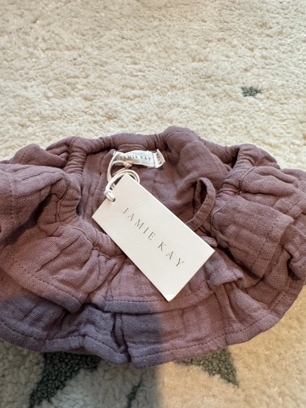 Jamie Kay Dusty Mauve Ruffle Diaper Cover